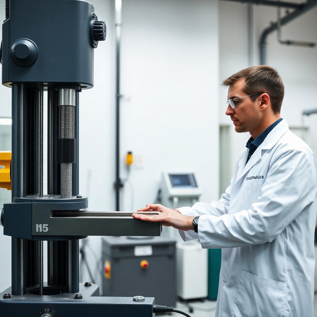 Alpha Steel quality control laboratory